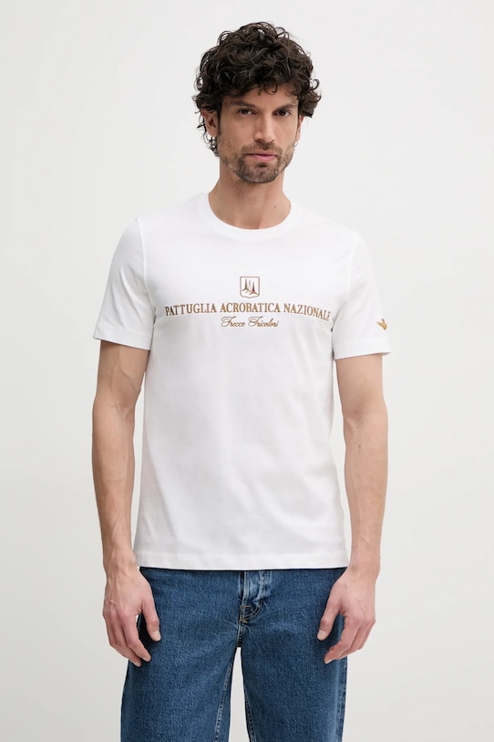 

Хлопковая футболка Aeronautica Militare, бежевый