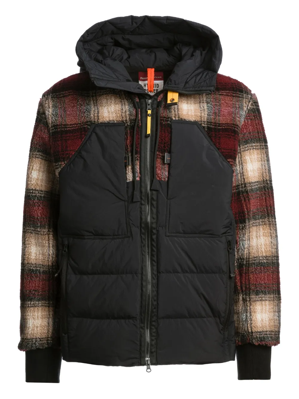 

Стеганая куртка с клетчатой вставкой Parajumpers, красный
