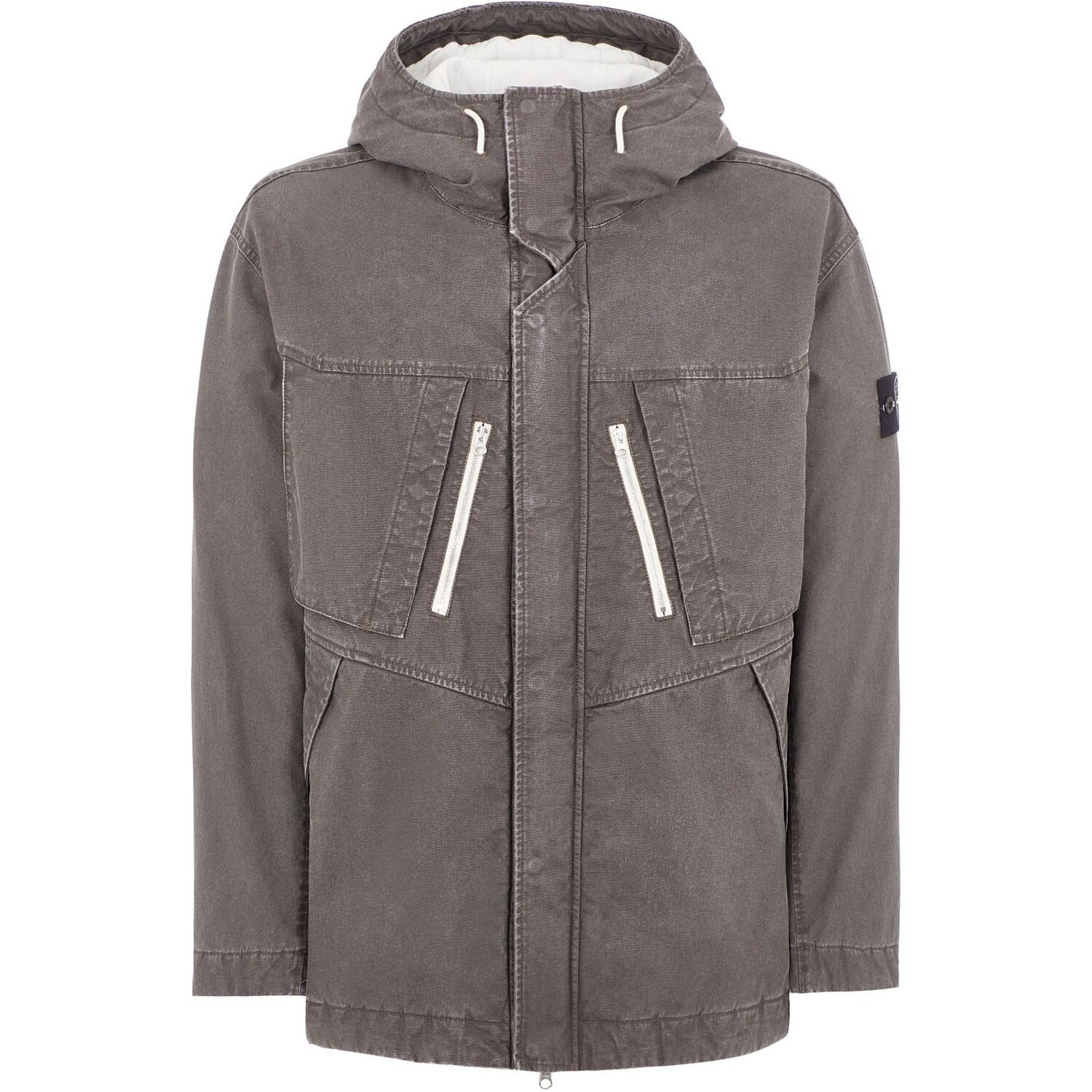 

FW24 Куртка унисекс свинцово-серая Stone Island, серый