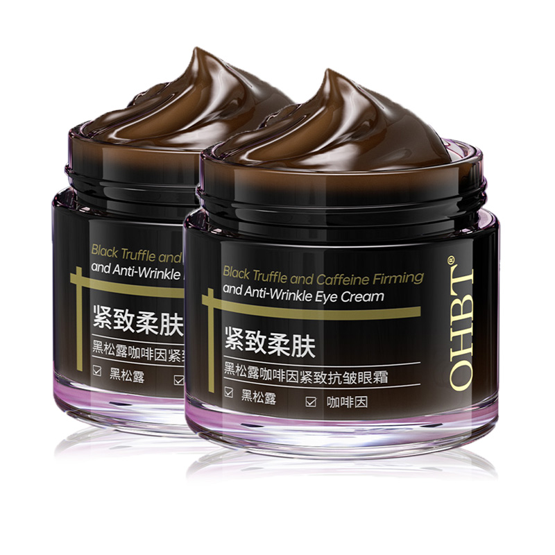 OHBT Крем для век Black Truffle Caffeine Glow против мешков под глазами, устойчивый к морщинам, подтягивающий и лифтинговый 60 г/флакон — фото 3