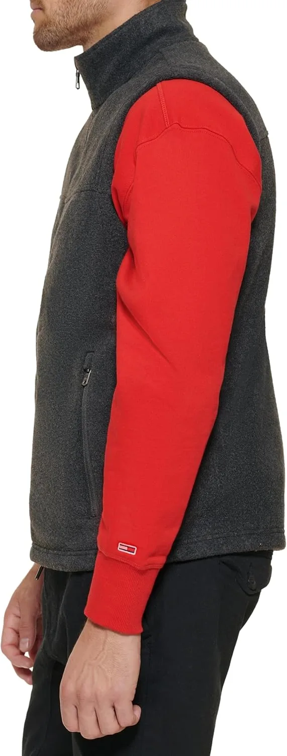Tommy Hilfiger мужская легкая флисовая жилетка, Charcoal — фото 2