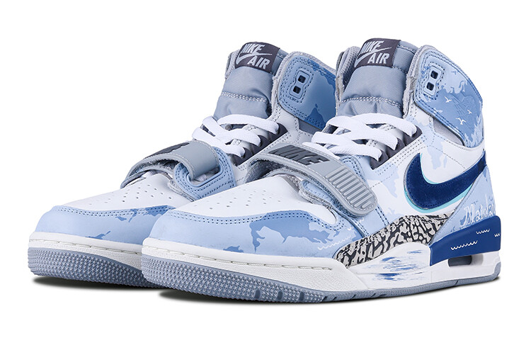 Мужские баскетбольные кроссовки Jordan Legacy 312 Vintage, Sky Blue — фото 3