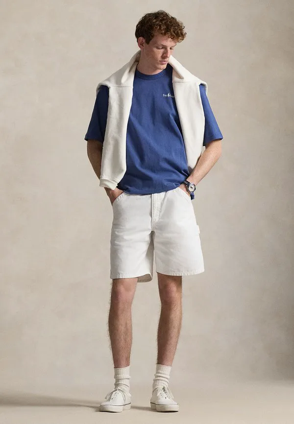 Футболка свободного кроя с логотипом, базовая футболка Polo Ralph Lauren, Earth Blue — фото 2
