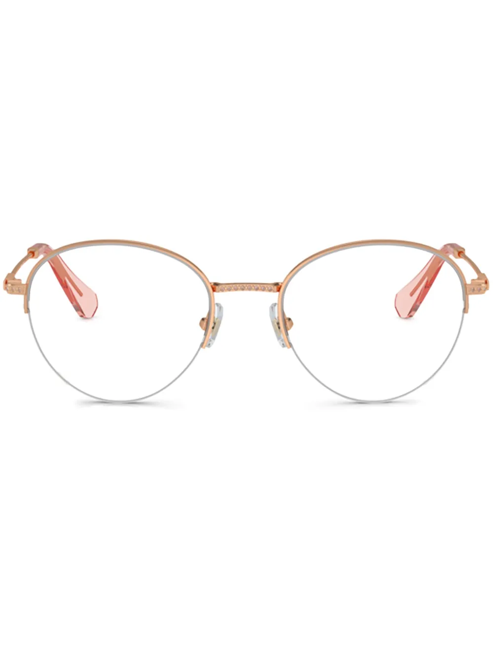 

Очки в круглой оправе Swarovski, розовый
