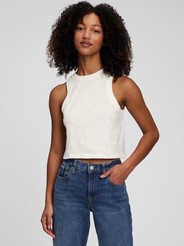 

Подростковая майка из натурального хлопка. Gap, белый