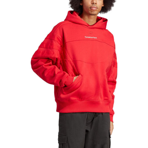 Толстовка adidas Originals San Diego Hoodie 'Red', алый — фото 3