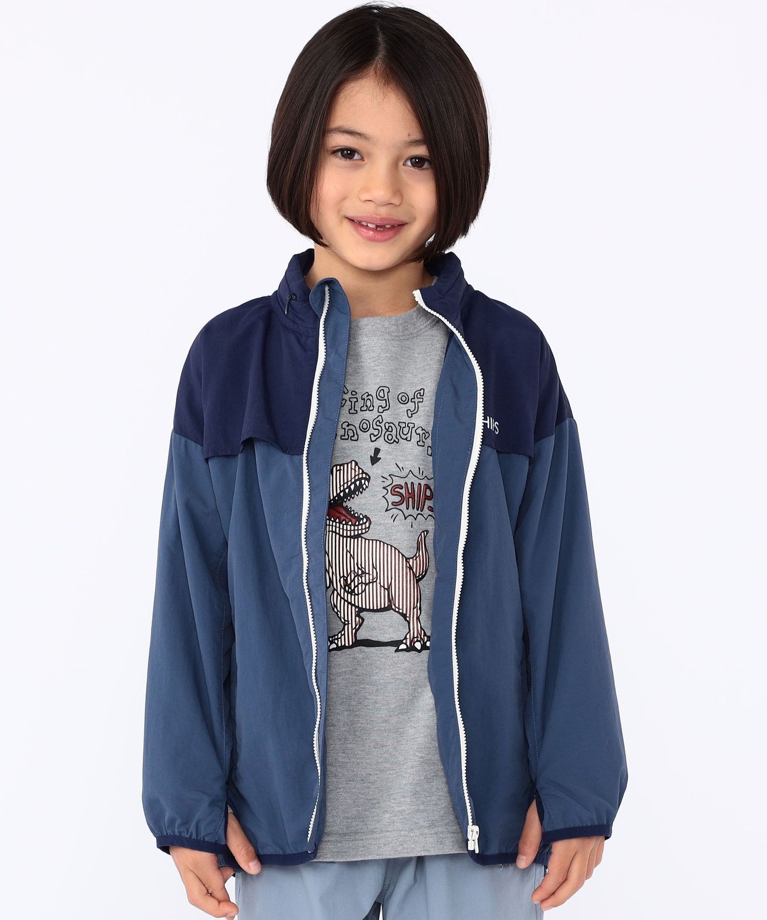 Детская толстовка на молнии SHIPS: 100~130 см / Водоотталкивающая SHIPS KIDS, Navy