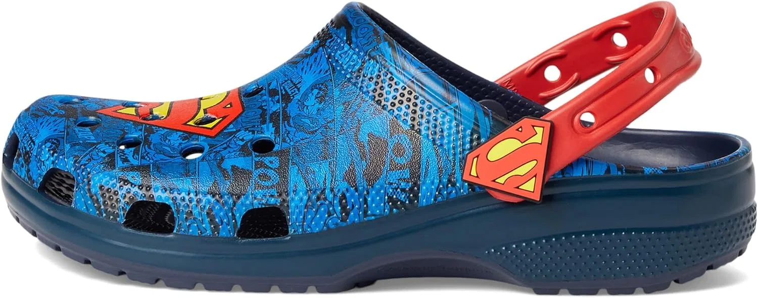 Кроксы Unisex Adult Classic Superman Clog Crocs, Multicoloured Sea Waves Ocean Tides — фото 4