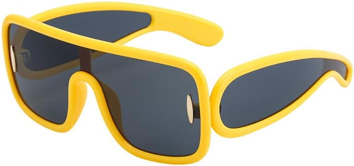 

Женские солнцезащитные очки европейского и американского производства с интегрированными линзами — летний дизайн увеличенного размера, подходят для пляжа и повседневной носки Gksbnck, C3