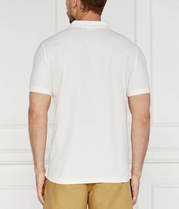 Рубашка поло Slim fit Calvin Klein, белый — фото 4