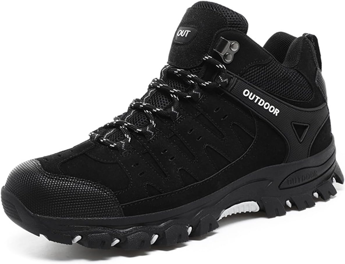 

Мужские водонепроницаемые походные ботинки Легкие дышащие с противоскользящей подошвой для трейл-раннинга, прогулок, кемпинга и активного отдыха на природе Lanverth, черный