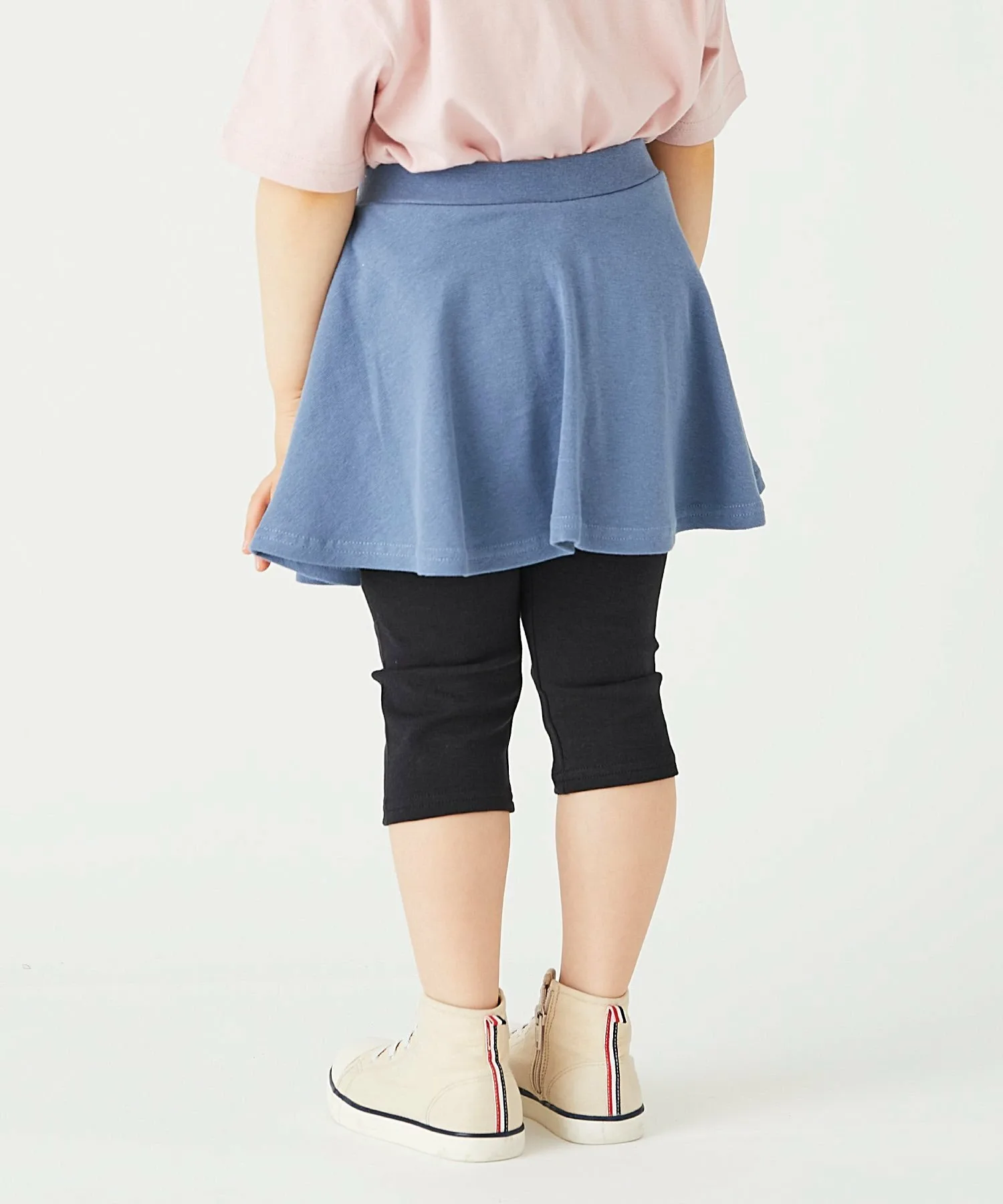 Юбка юбки из эластичного материала шириной 6 дюймов Ever Closet, Matte Blue x Black