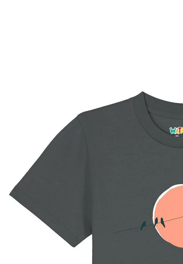 Футболка с принтом «сельская местность» Watapparel, Anthracite — фото 3