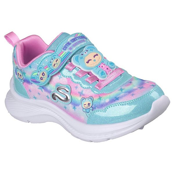 Кроссовки Jumpsters Cutie Critters для девочек Skechers, Turquoise Multi
