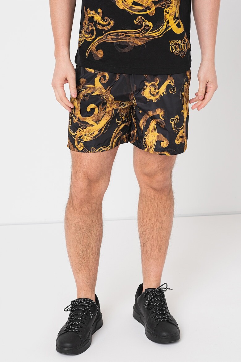 

Шорты с логотипом и карманами Versace Jeans Couture, черный