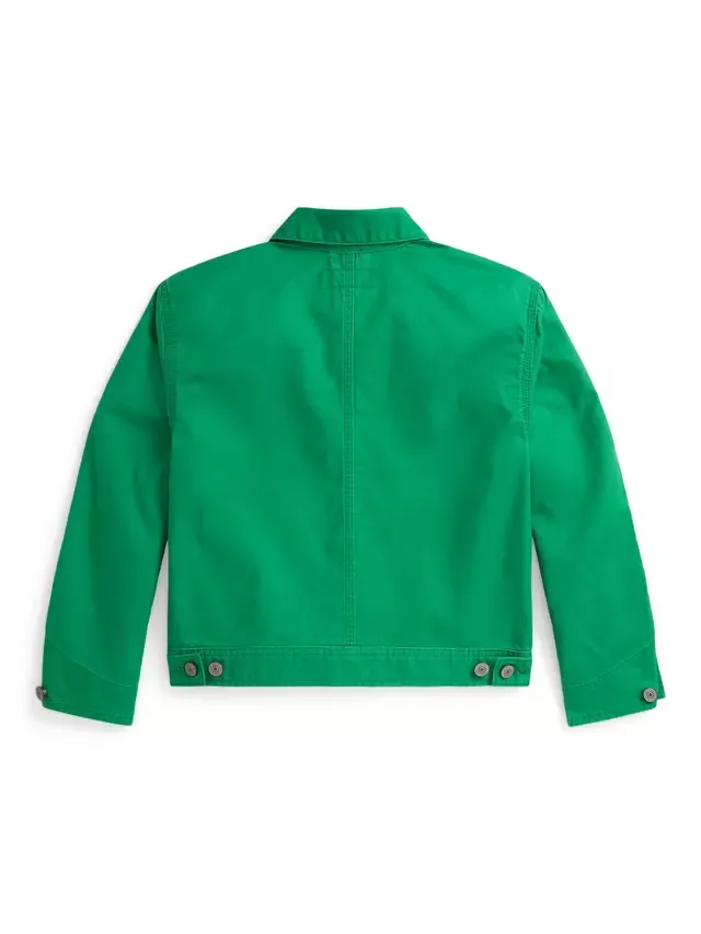 Детская джинсовая куртка Polo Sport, цвет Круизный зеленый Ralph Lauren — фото 2