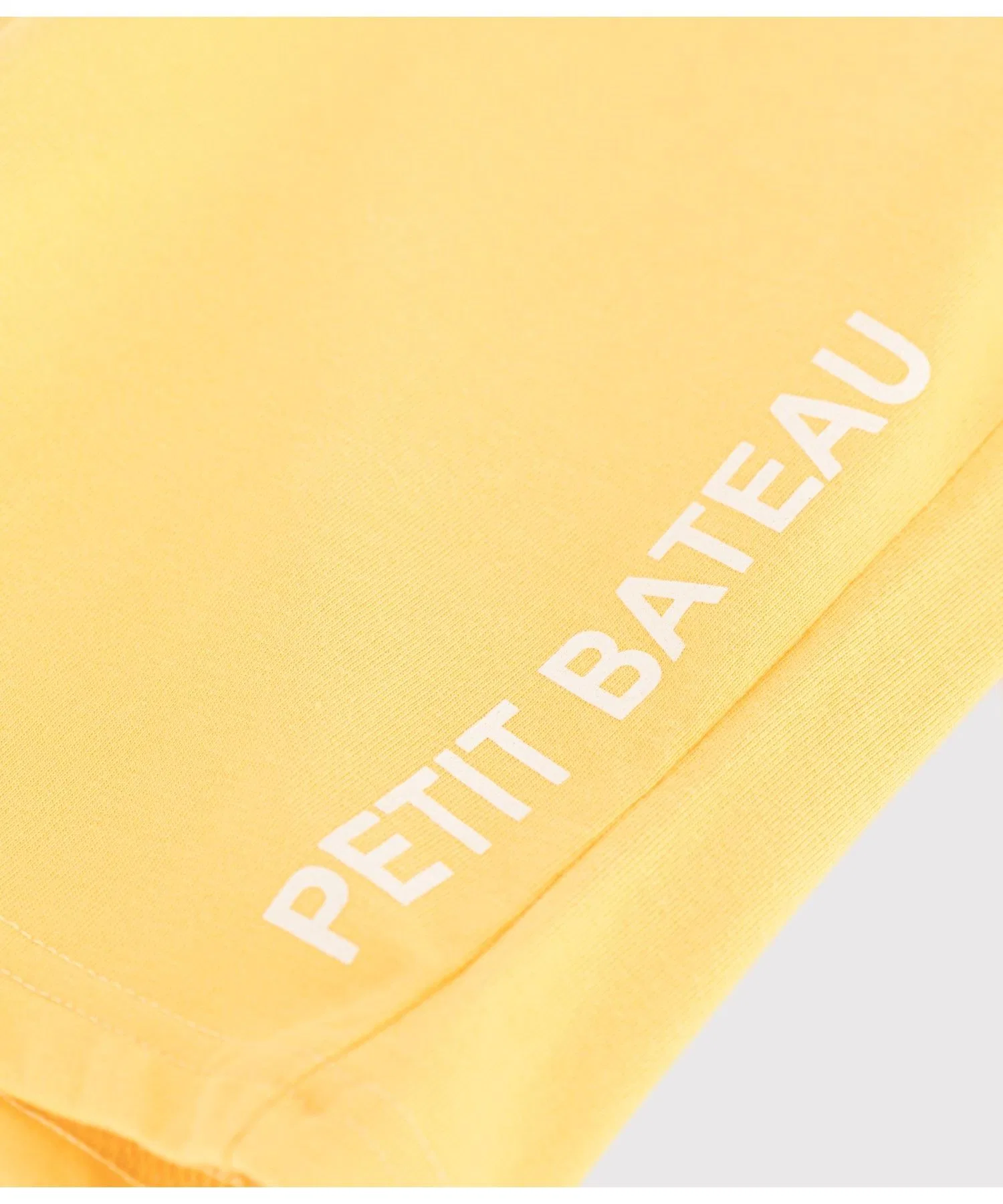 Детские шорты PETIT BATEAU спортивные из хлопка жёлтые — фото 4