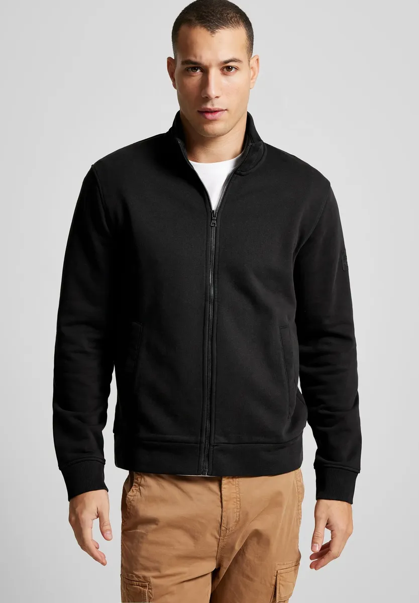 

STREET ONE МУЖСКАЯ толстовка с воротником стойкой Street One Men, черный