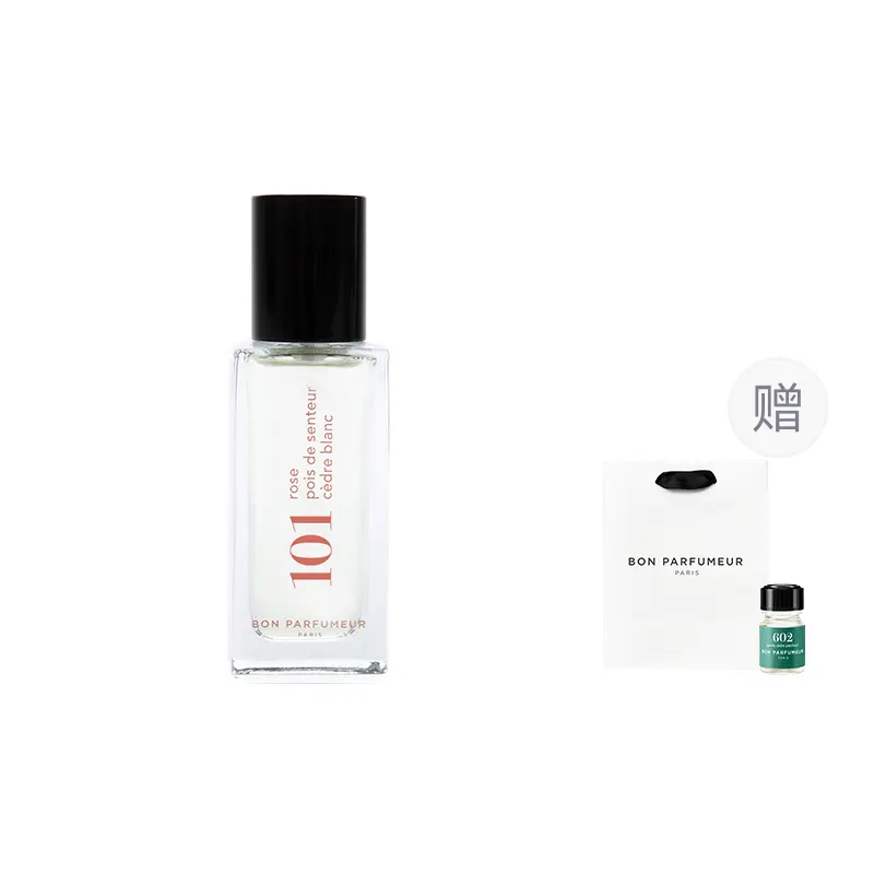Парфюмерная вода Bon Parfumeur 101 Rose, Pois de Senteur, Cèdre Blanc и подарок, 30 мл+2,5 мл*3 — фото 2