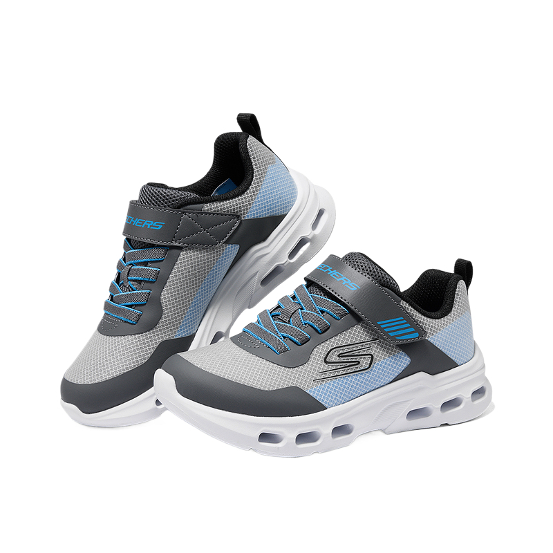 Низкие детские тренировочные кроссовки Skechers, Charcoal серыйCCBL — фото 3