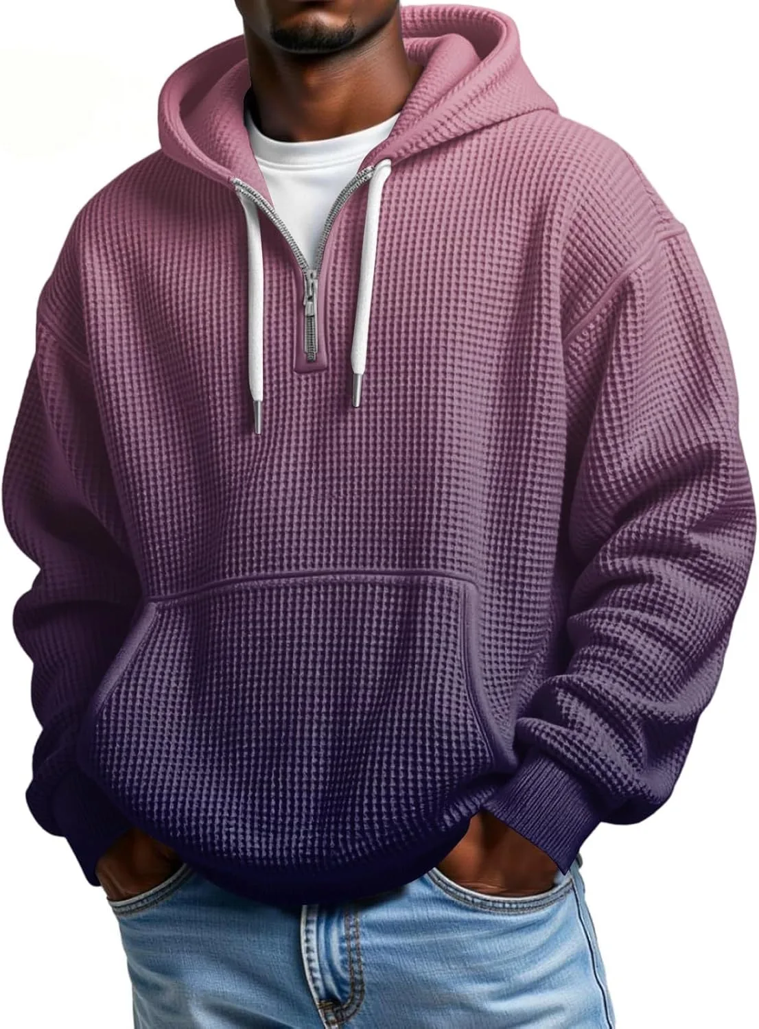 

Толстовка Quarter Zip Mokaloha Gradient с карманами HJINGSUN