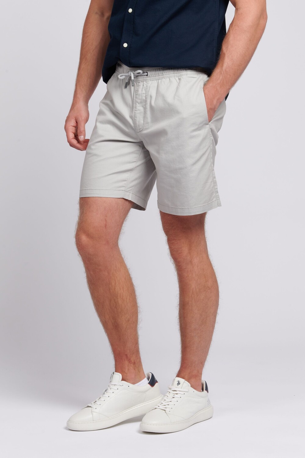 

Мужские парусные шорты из смесового льна U.S. Polo Assn, серый