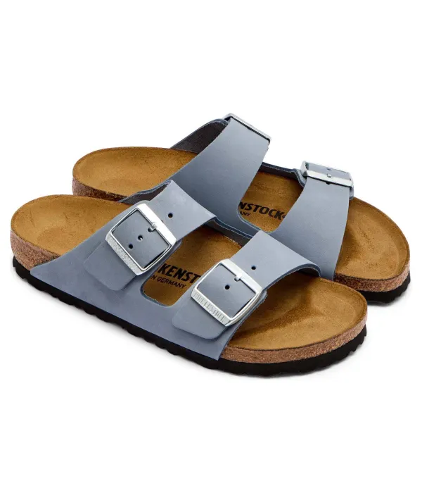 Тапочки из кожи Аризона Narrow fit Birkenstock, синий — фото 3
