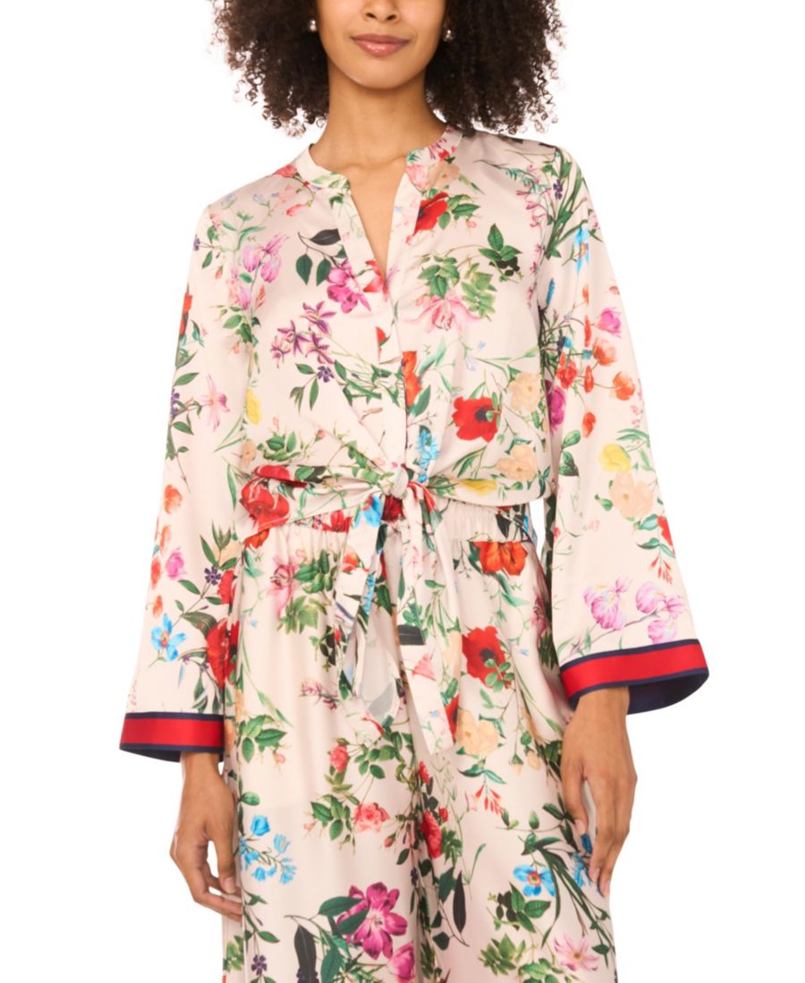 

Женская блузка с завязками спереди Vince Camuto, Ivory