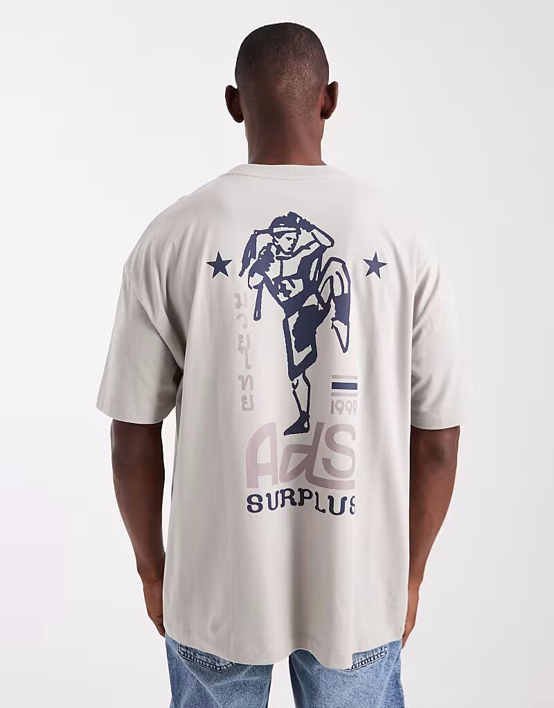 

Свободная футболка с уличной графикой бежевого цвета Asos Design, Бежевый, Свободная футболка с уличной графикой бежевого цвета Asos Design