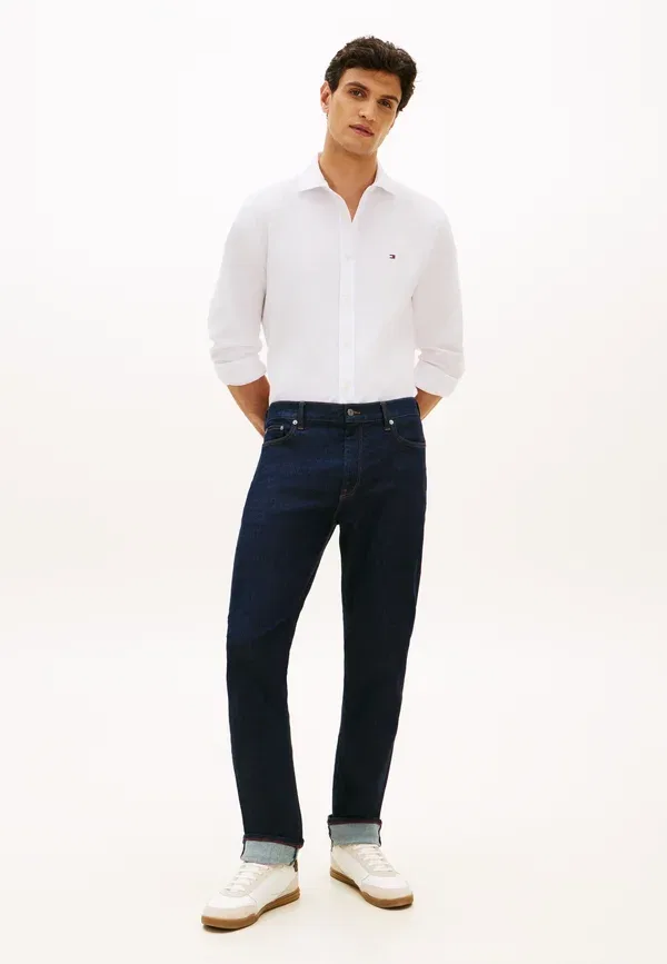 Джинсы прямого кроя Tommy Hilfiger Denton five pocket straight leg jeans, темно-индиго — фото 2