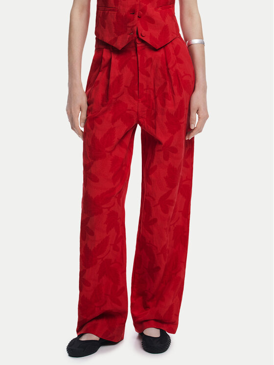 

Брюки прямого кроя Suitrojo 25SWPW33 Desigual, красный