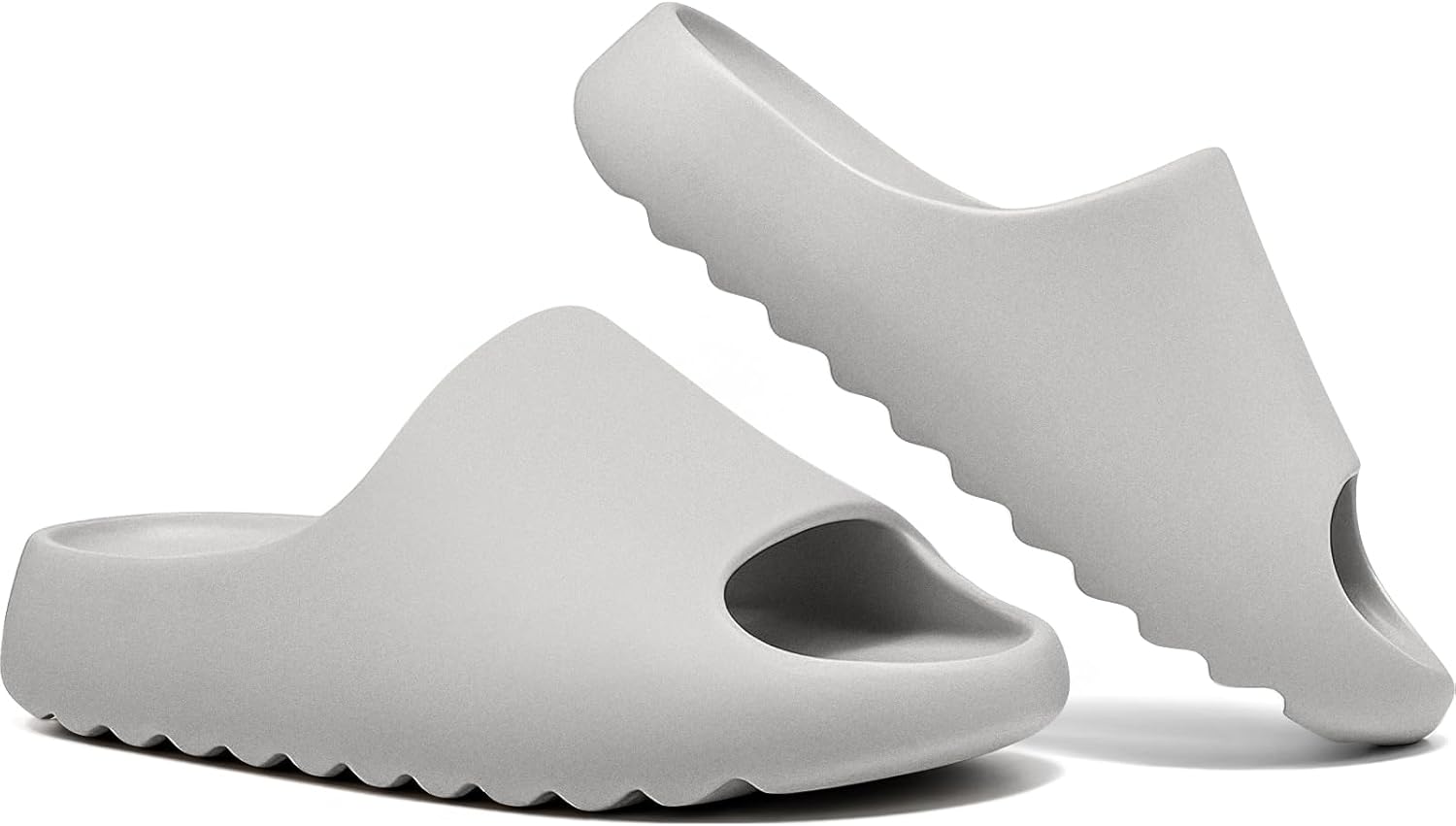 

XTJSCBDSH Детские сандалии с облачной подошвой для мальчиков и девочек - шлепанцы, летние пляжные и бассейновые тапочки, для дома и улицы, серый