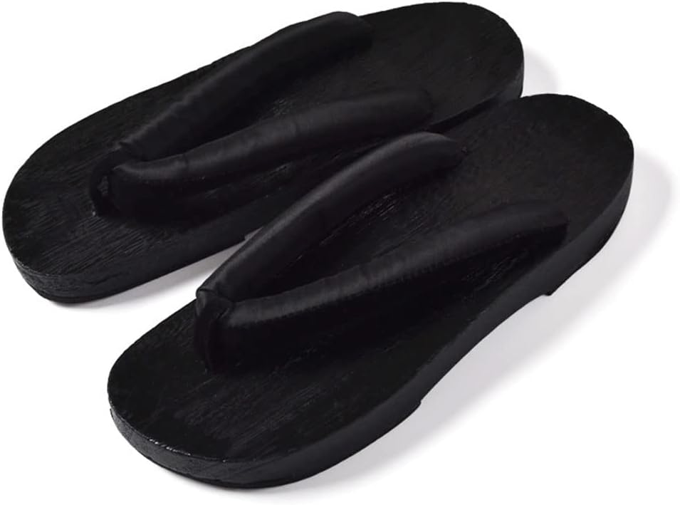 

Традиционные японские сабо гета, сандалии на плоской противоскользящей подошве, модные летние пляжные тапочки Chewyz, черный