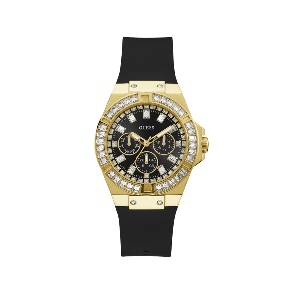 

Черные силиконовые часы Guess