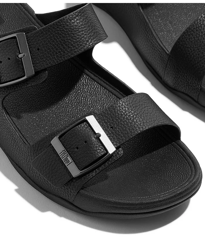 Мужские слайды Gogh Moc с пряжкой из состаренной кожи FitFlop — фото 3