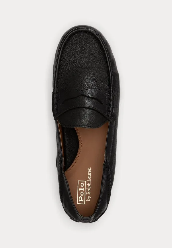 Кожаные слипоны для водителя anders Polo Ralph Lauren, Black — фото 4