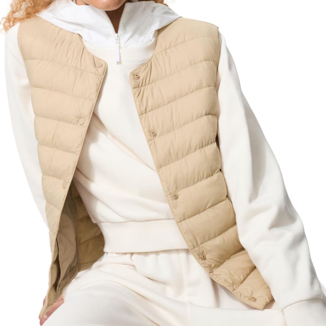 

UNIQLO Женская бежевая жилетка, Beige