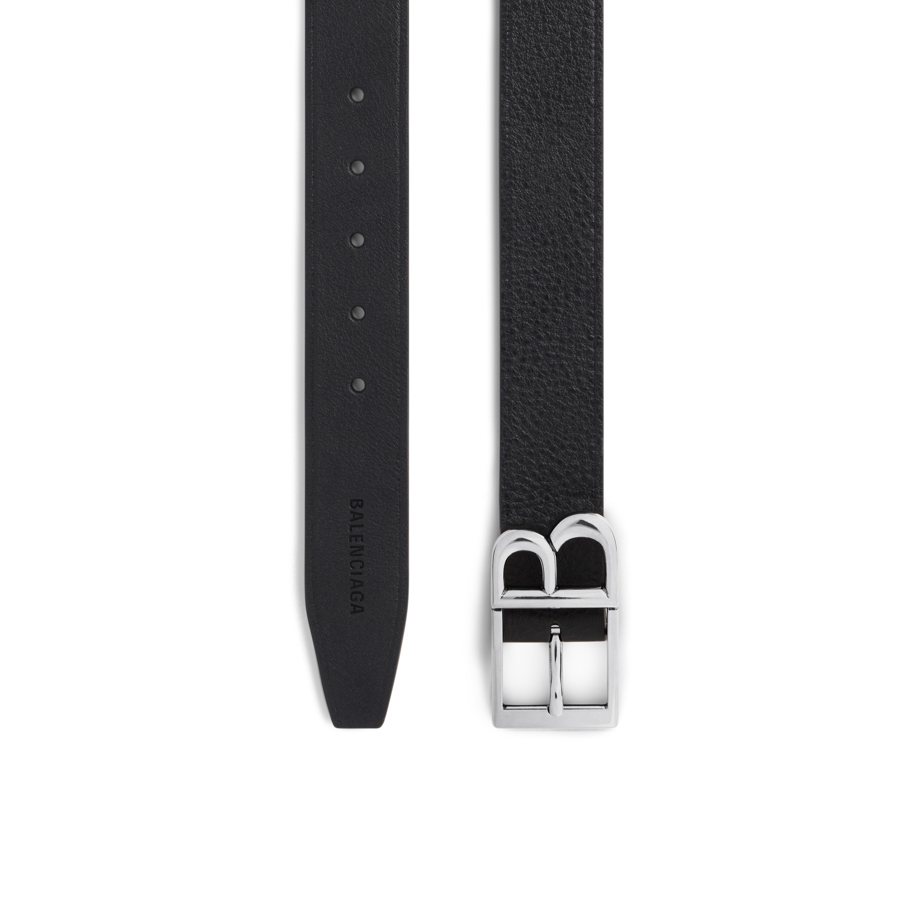 

Классический пояс B BALENCIAGA, черный