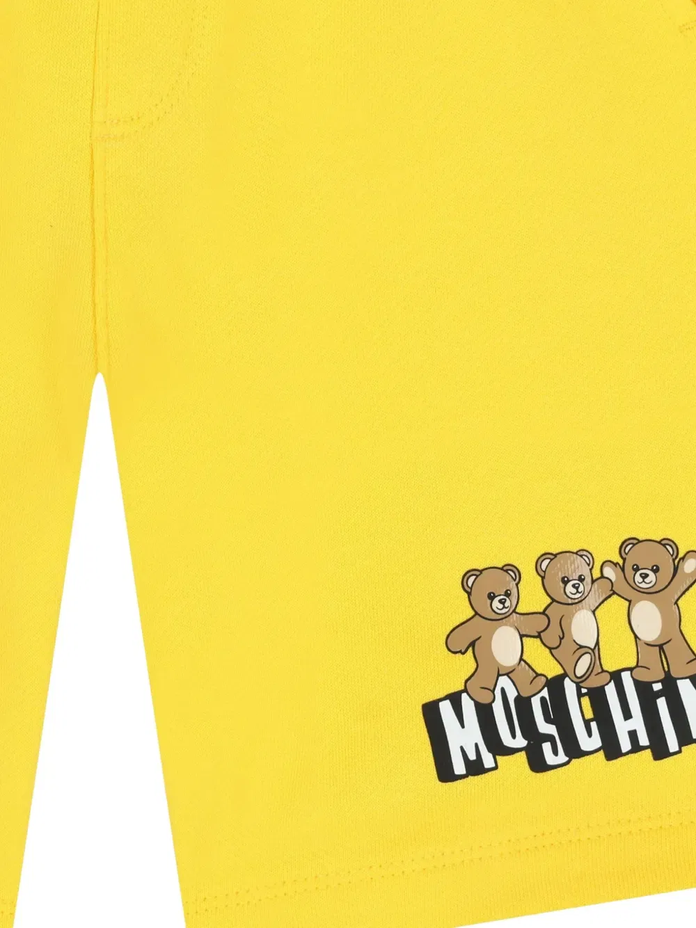 Шорты с логотипом "Мишка" Moschino Kids, желтый — фото 3