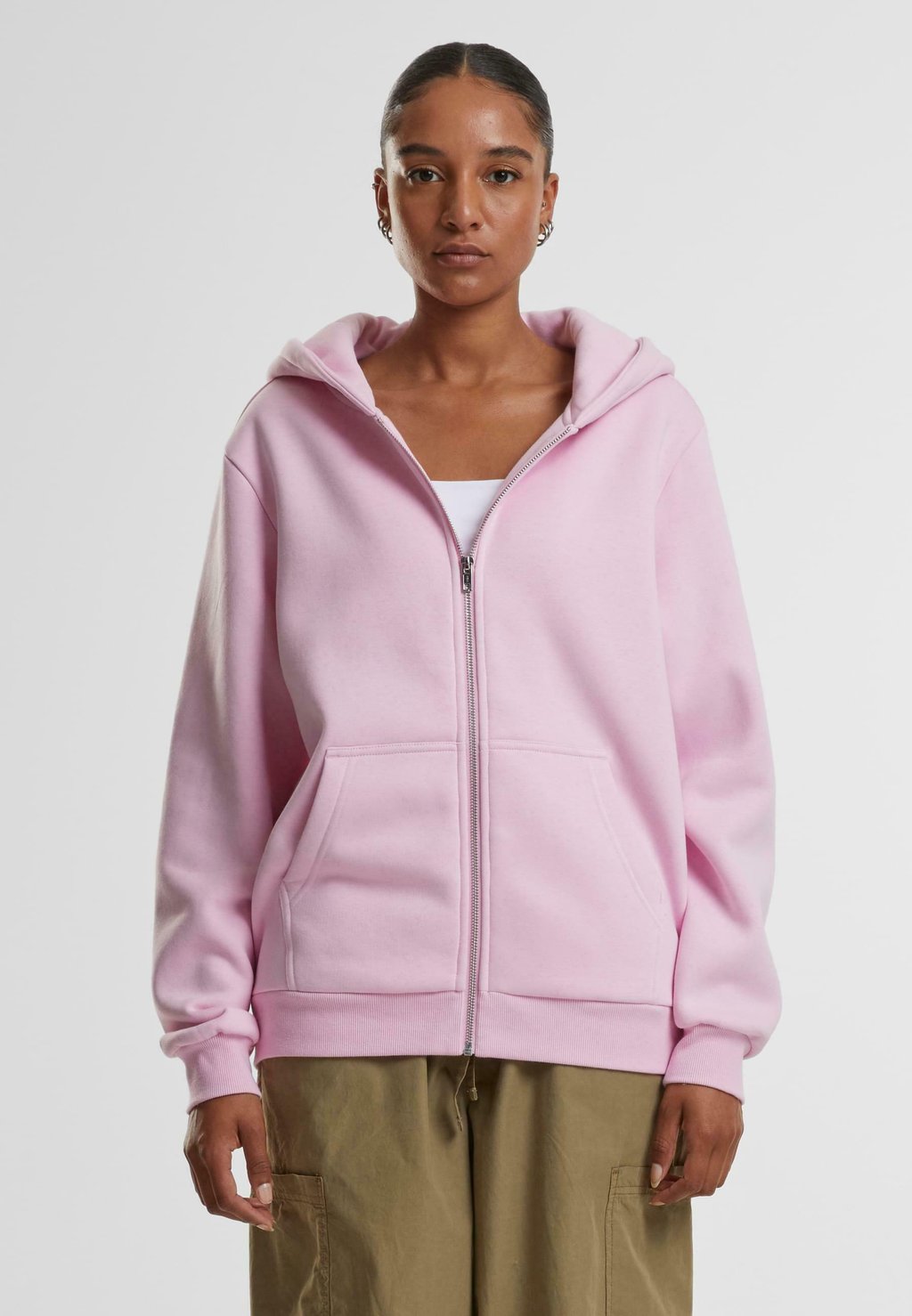 

Толстовка на молнии Urban Classics, розовый