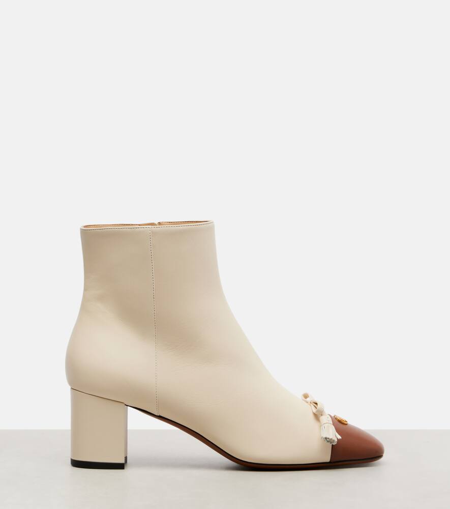 Valet Du Roi ботинки кожаные на шнуровке 60 Valentino Garavani, Butter White/Tobacco — фото 4
