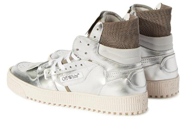 Кроссовки 3.0 off-court high 'silver brown green' Off-White, серебряный — фото 4