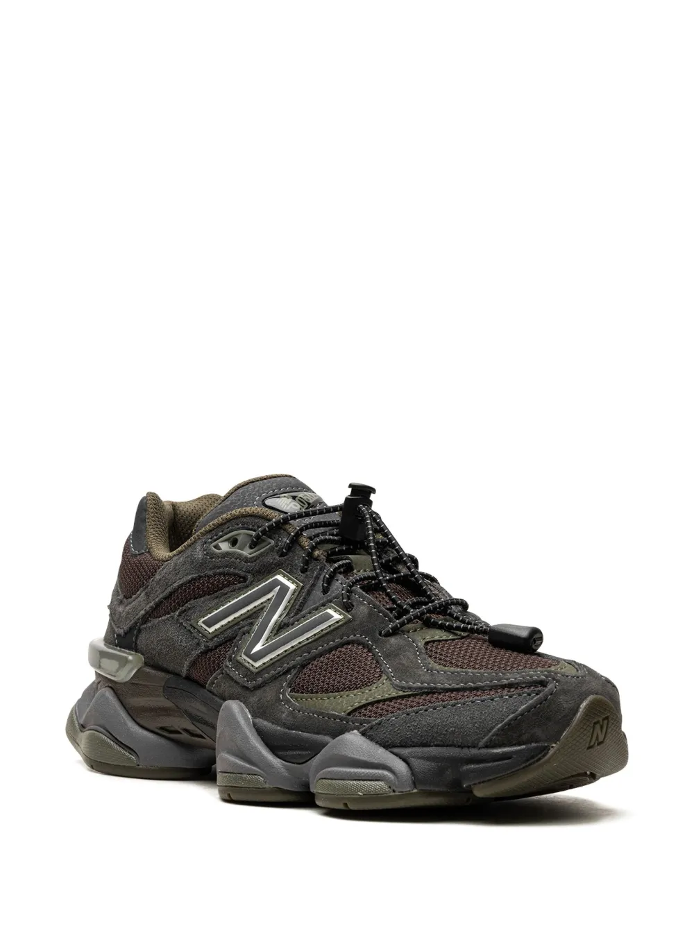 Кроссовки 9060 Blacktop/Dark Moss/Black NEW BALANCE, коричневый — фото 2