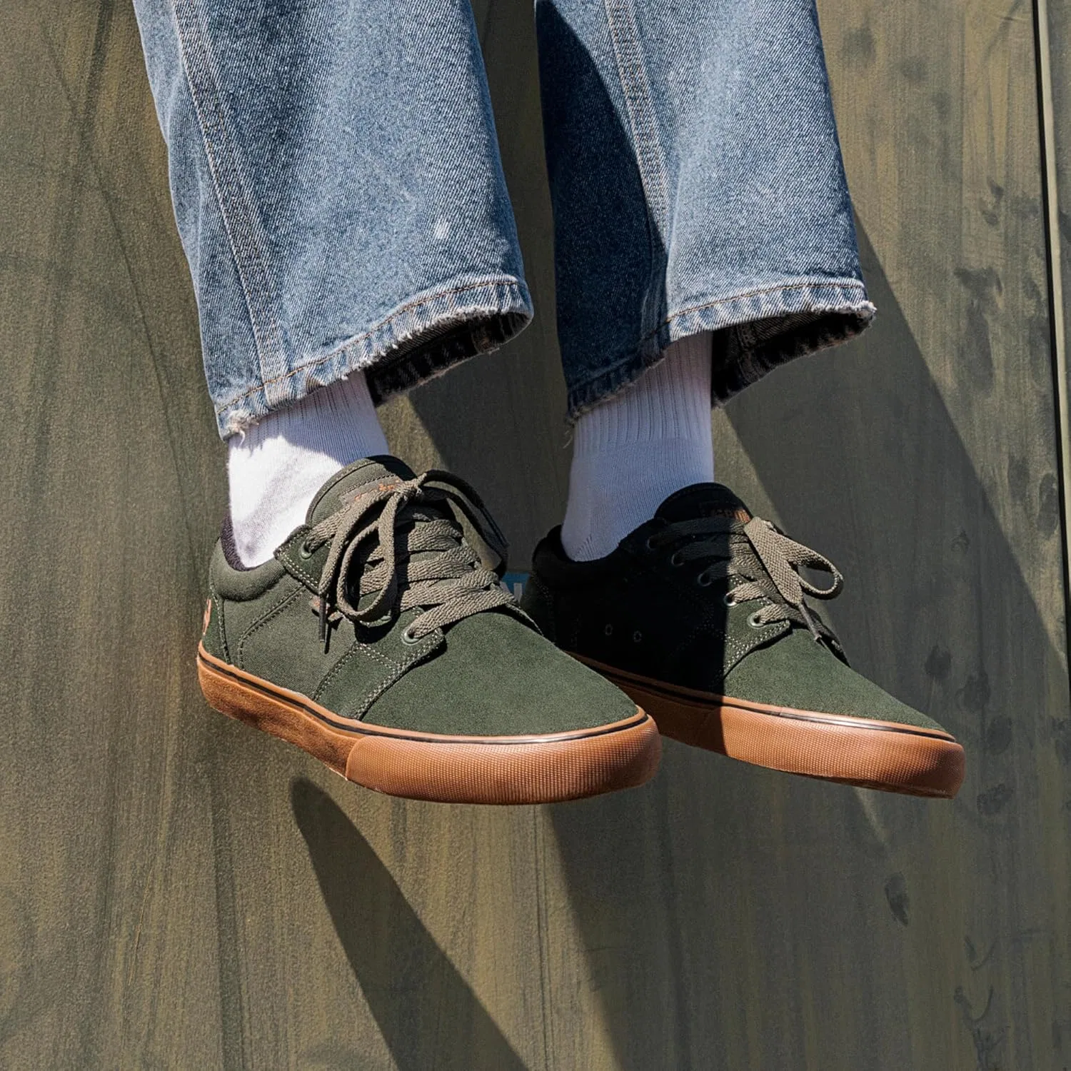 Кроссовки для скейтбординга Etnies Barge LS, зеленый/желтый — фото 2