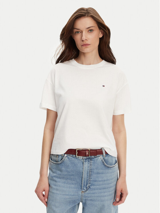 

Футболка обычного кроя UW0UW05763 Tommy Hilfiger, белый