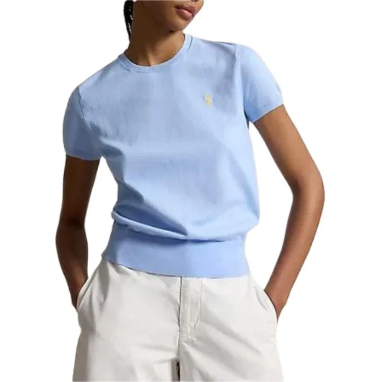 Джемпер Slim Fit женский Polo Ralph Lauren, Light Blue — фото 4