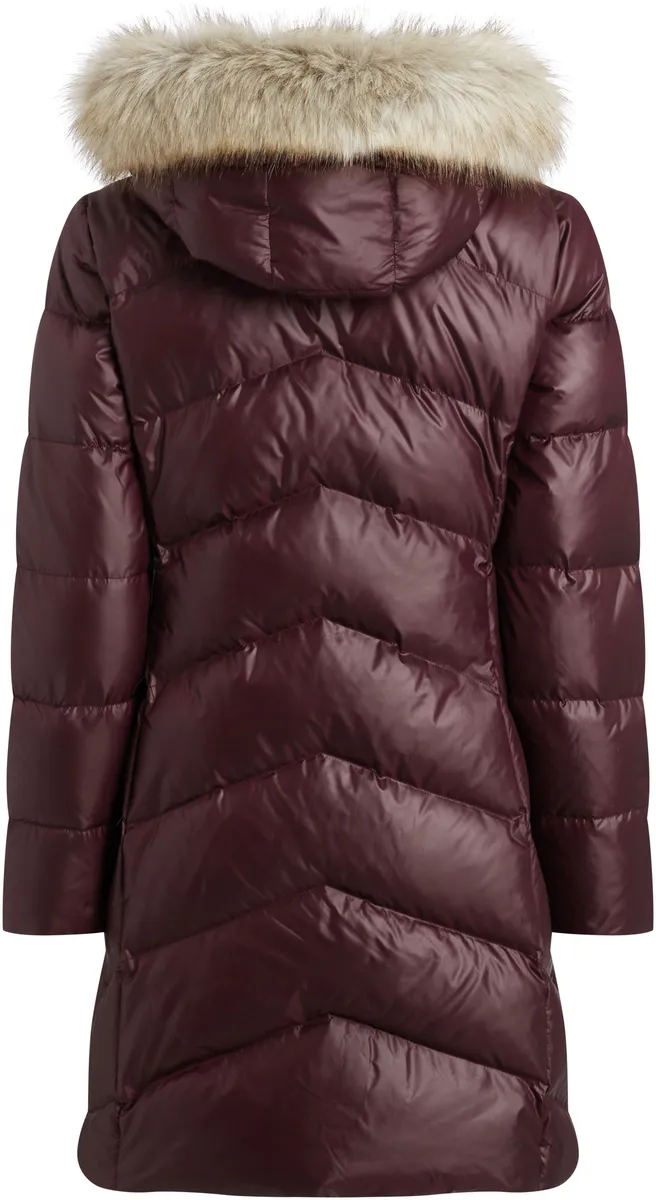 

Стеганое пальто Calvin Klein "ESSENTIAL REAL DOWN COAT", с фирменной этикеткой, бордовый