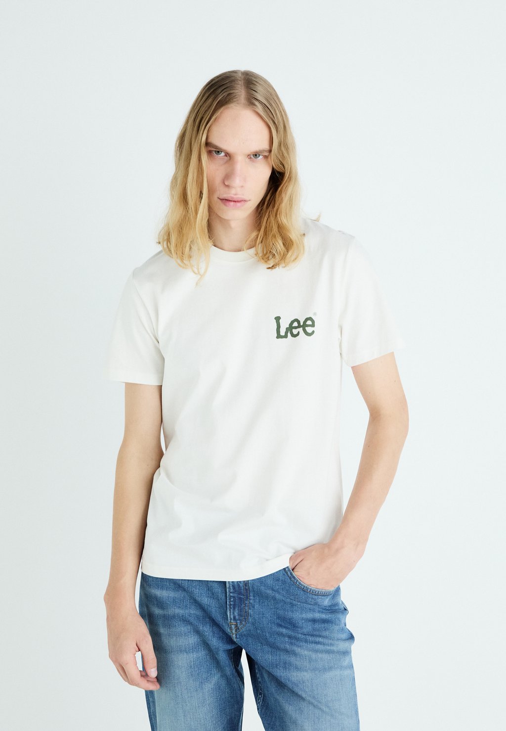 

Базовая футболка MEDIUM WOBBLY TEE Lee, бежевый