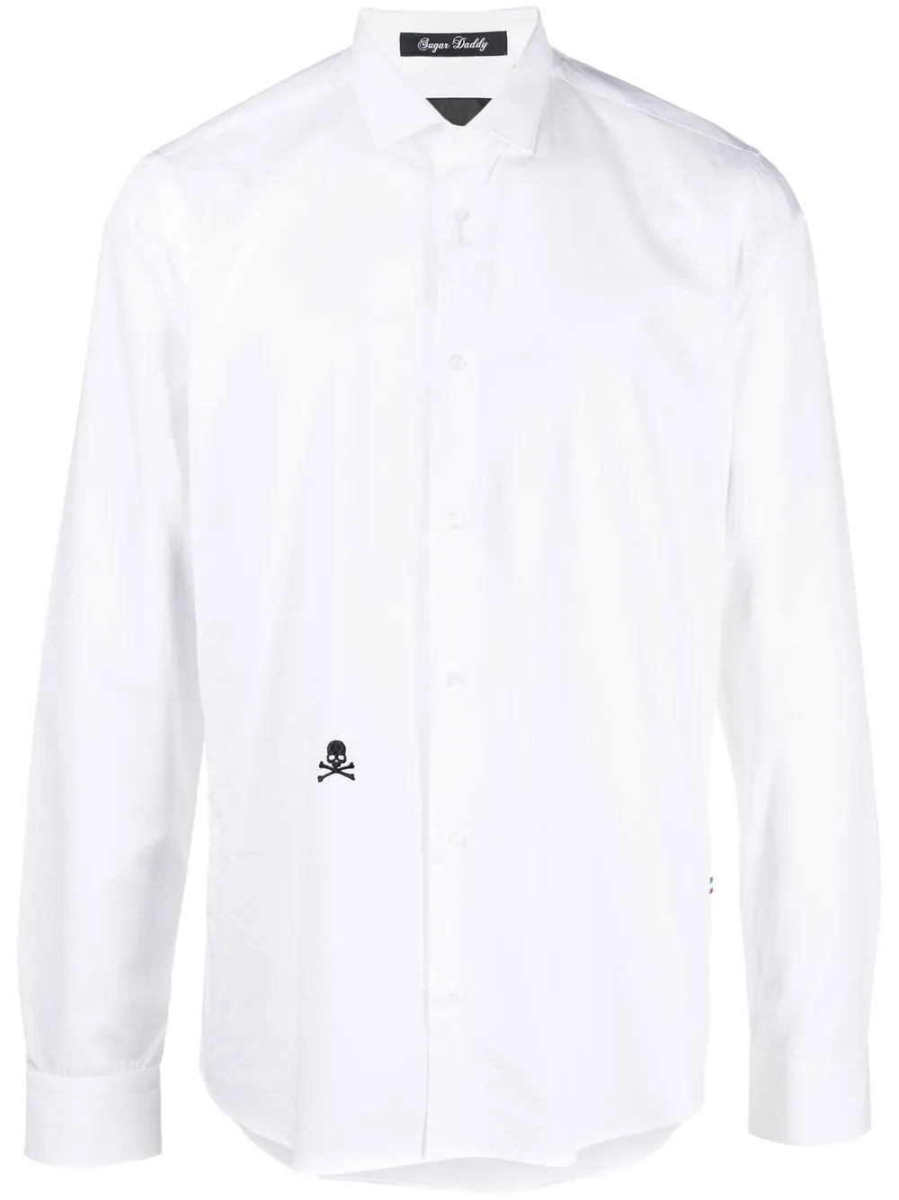 

Рубашка с вышивкой Skull Philipp Plein, белый