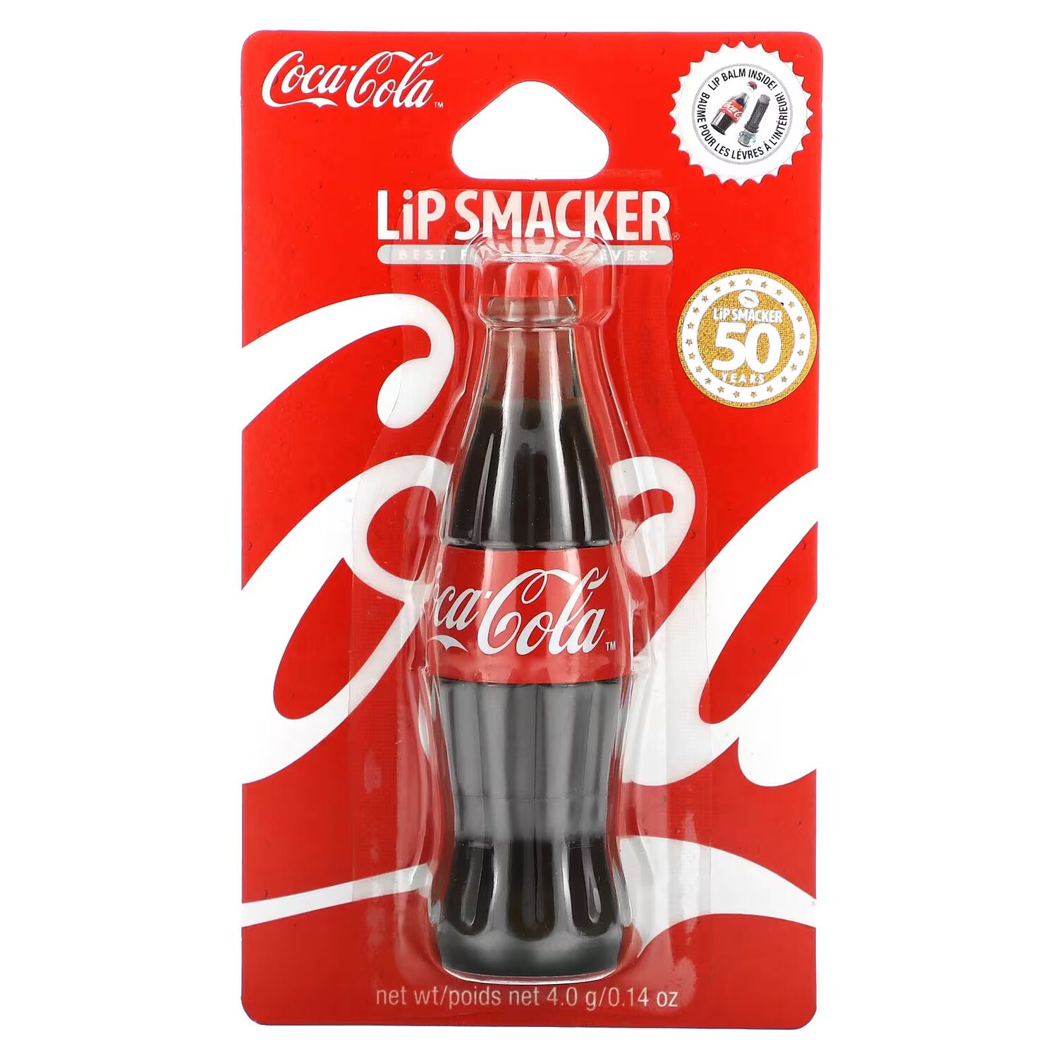 Coca-Cola, Бальзам для губ в бутылке с колой, 0,14 унции (4 г) Lip Smacker — фото 2